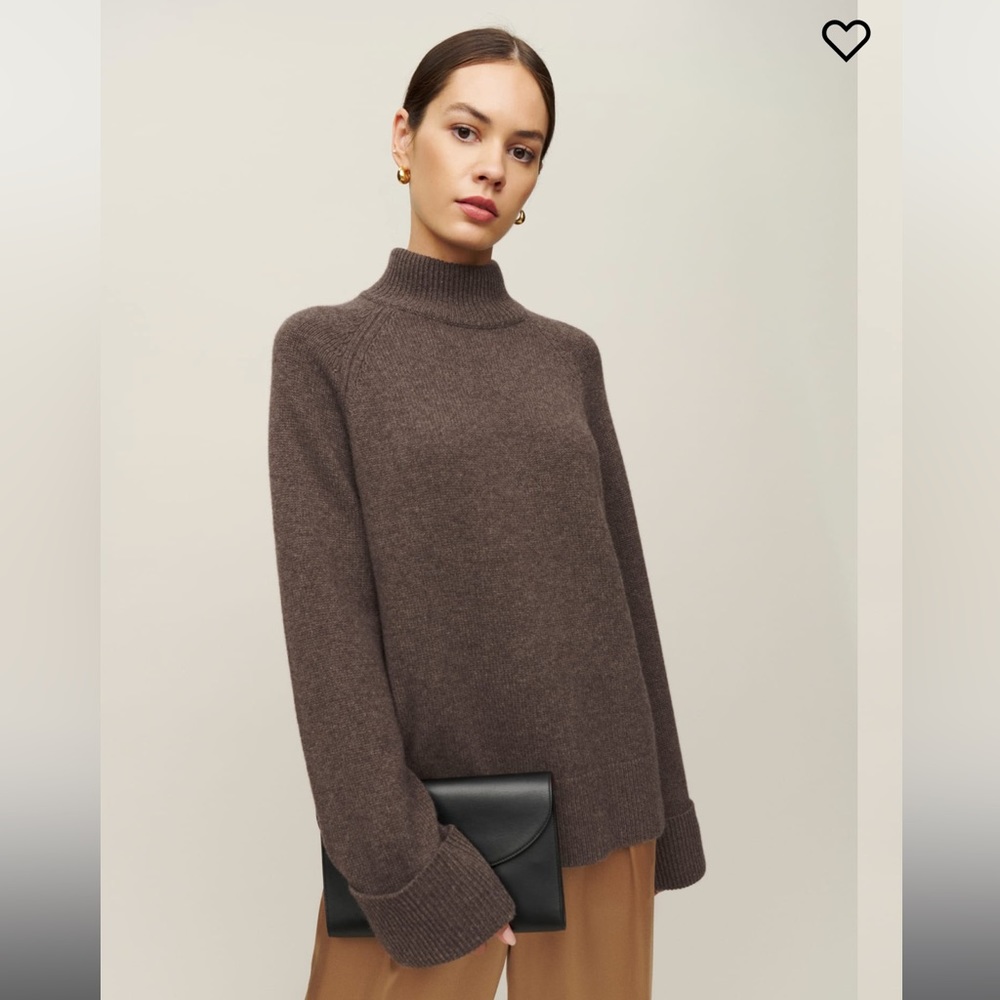 Reformation Garrett Oversized Cashmere Turtleneck